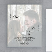 Budget Foto QR-Code alle in einer Hochzeitseinladu Flyer