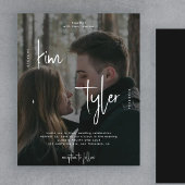 Budget Foto QR-Code alle in einer Hochzeitseinladu Flyer