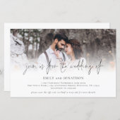 Budget Foto QR Code beitreten uns Hochzeitseinladu (Vorne/Hinten)