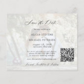 Budget Foto QR CODE Hochzeit Save the Date (Rückseite)