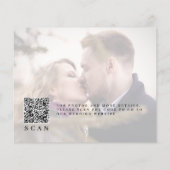 Budget Foto QR CODE Hochzeit speichern Sie das Dat Flyer (Hinten)