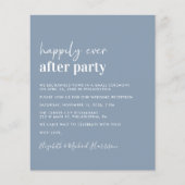 Budget Foto QR Code Hochzeitsempfang Einladung (Vorderseite)