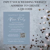 Budget Foto QR Code Hochzeitsempfang Einladung