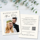 Budget Foto QR Code Hochzeitsempfang Einladung