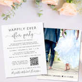 Budget Foto QR Code Hochzeitsempfang Einladung