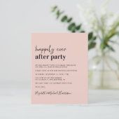 Budget Foto QR Code Hochzeitsempfang Einladung (Stehend Vorderseite)