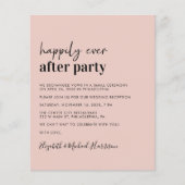 Budget Foto QR Code Hochzeitsempfang Einladung (Vorderseite)