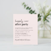 Budget Foto QR Code Hochzeitsempfang Einladung (Stehend Vorderseite)