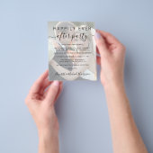 Budget Foto QR Code Hochzeitsempfang Einladung Flyer (Gruppe)