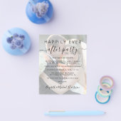 Budget Foto QR Code Hochzeitsempfang Einladung Flyer (Einzeln)