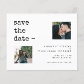 Budget Foto QR CODE Moderne Hochzeit speichern das (Vorderseite)