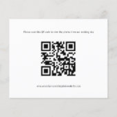 Budget Foto QR Code to Wedings Pictures Vielen Dan (Rückseite)