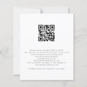 Budget Foto QR Hochzeiten Abend Party Einladung (Rückseite)