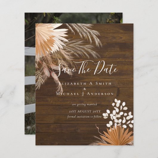 BUDGET Foto Rett Dates PAMPAS Grass Terracotta (Vorne/Hinten)