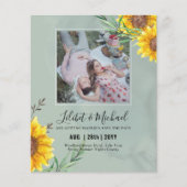 BUDGET-Foto Rett Datum oder Hochzeit Einladung Son (Vorderseite)