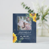 BUDGET-Foto Rett Datum oder Hochzeit Einladung Son (Stehend Vorderseite)