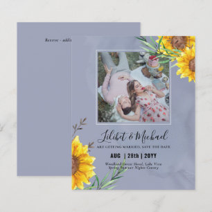 BUDGET-Foto Rett Datum oder Hochzeit Einladung Son