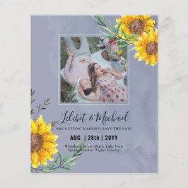 BUDGET-Foto Rett Datum oder Hochzeit Einladung Son Flyer