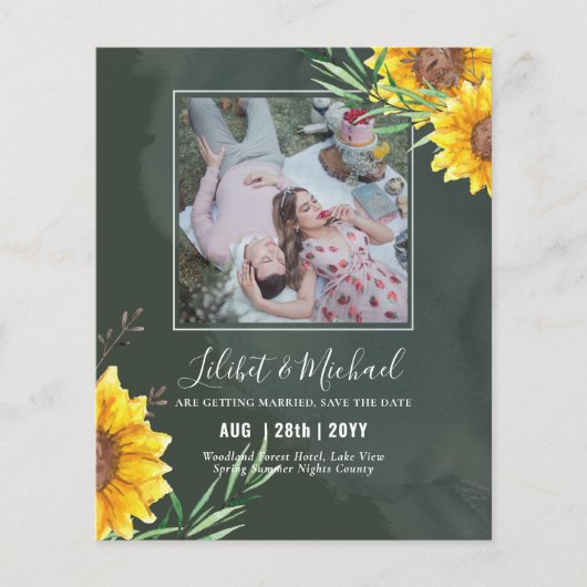 BUDGET-Foto Rett Datum oder Hochzeit Rustikale Son (Vorderseite)