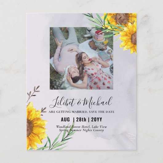 BUDGET-Foto Rett Datum oder Hochzeit Rustikale Son (Vorderseite)