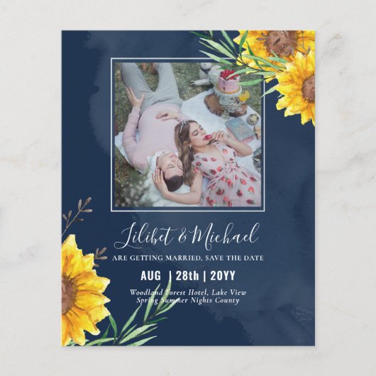 BUDGET-Foto Rett Datum oder Hochzeit Rustikale Son (Vorderseite)