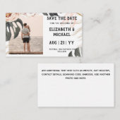 BUDGET-Foto Rette Daten Tropical Beach Mitteilungskarte (Vorne/Hinten)