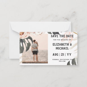 BUDGET-Foto Rette Daten Tropical Beach Mitteilungskarte