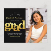 Budget Foto Retten Datum Black Gold Graduate Einla (Vorderseite)