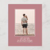 BUDGET-Foto Save the Date Dusty Rose Hochzeit (Vorderseite)