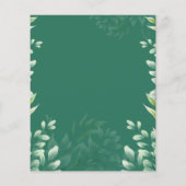 Budget Foto Save the Date Grünflächen Botanisch Flyer (Hinten)