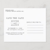 Budget Foto Save-the-Date-Karte Flyer (Hinten)