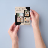 BUDGET Foto Save the Date Verlobung Peach THIN Flyer (Gruppe)