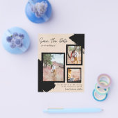 BUDGET Foto Save the Date Verlobung Peach THIN Flyer (Einzeln)