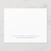 Budget Foto Schwarz-Weiß Hochzeit Einladung (Rückseite)