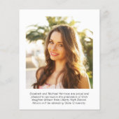 Budget Foto Script Abschluss Ankündigung (Rückseite)