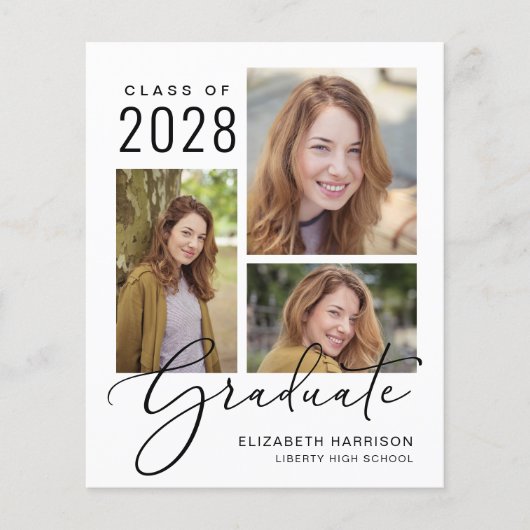 Budget Foto Script Abschluss Ankündigung (Vorderseite)