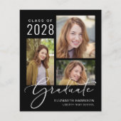 Budget Foto Script Black Abschluss Ankündigung (Vorderseite)