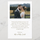 Budget Foto Script Pink Gold Hochzeit Vielen Dank (Rückseite)