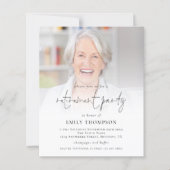 Budget Foto Script Retirement Party Einladung (Vorderseite)