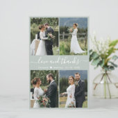 Budget Foto Script Sage Green Wedding Vielen Dank (Stehend Vorderseite)