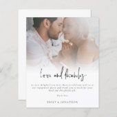 Budget Foto Script Verlobung Liebe und Dank (Vorne/Hinten)