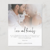 Budget Foto Script Verlobung Liebe und Dank (Vorderseite)