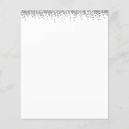 Budget Foto Silver Glitzer Vielen Dank (Rückseite)