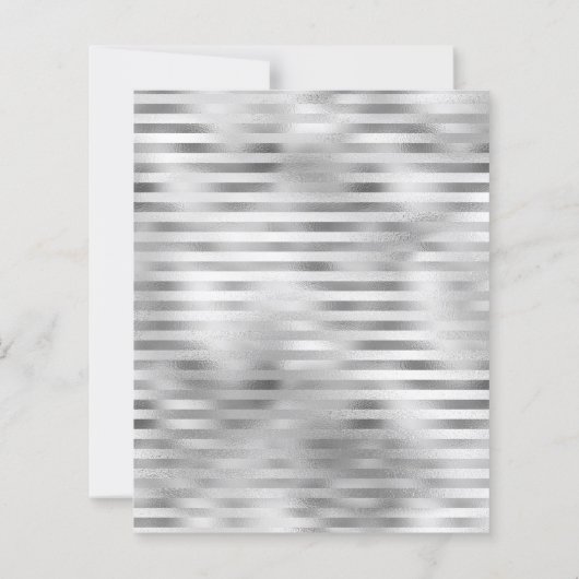 Budget Foto Silver Script Grad Ankündigung (Rückseite)