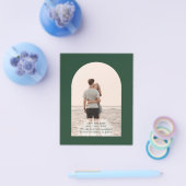 BUDGET FOTO Smarald Green Wedding Save the Date Flyer (Einzeln)