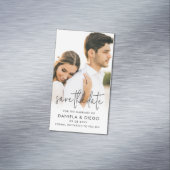 Budget Foto Speichern Sie die Datumsmagnete Magnetische Visitenkarte (Beispiel)