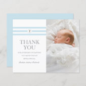 Budget Foto Taufen & Christening Dankeschön Karte (Vorne/Hinten)