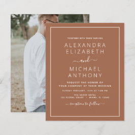 Budget Foto Terra Cotta Boho Wedding Simple