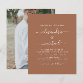 Budget Foto Terra Cotta Boho Wedding Simple
