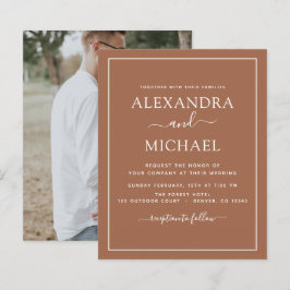 Budget Foto Terracotta Boho Wedding Simple